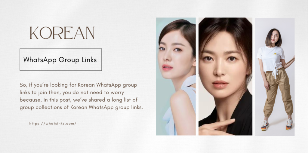 Korean WhatsApp Group Links