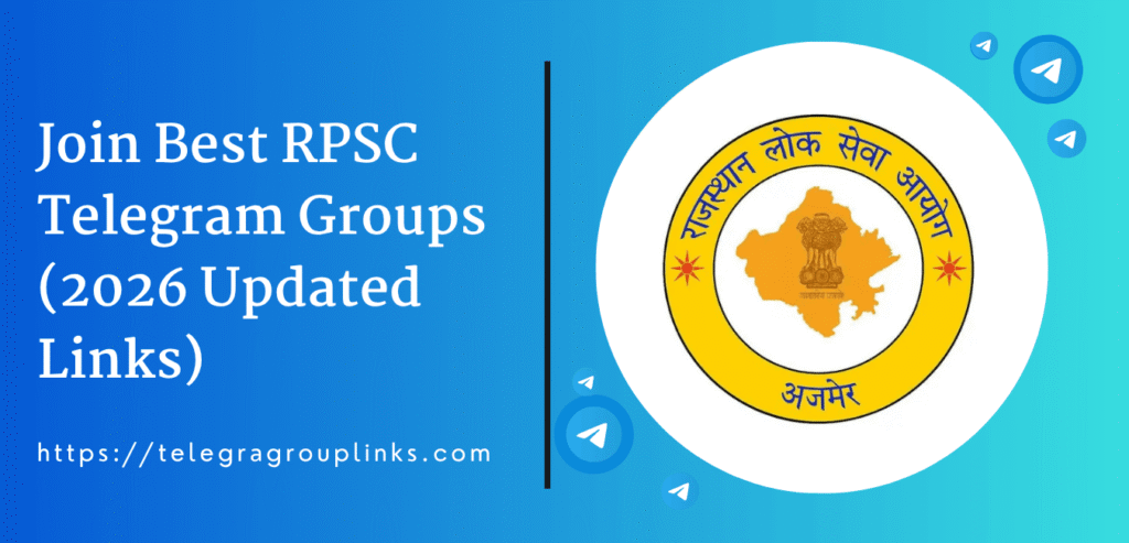Join Best RPSC Telegram Groups (2026 Updated Links)